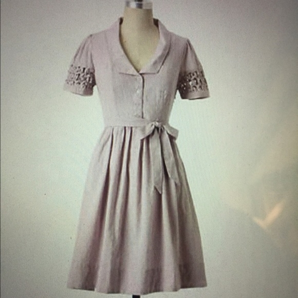 Anthropologie Dresses & Skirts - Anthropologie Tiny Window dotted shirt dress
